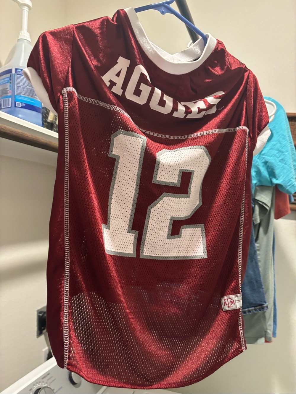 Aggies Maroon '12' Mesh Dog Jersey - Aggies xxl
